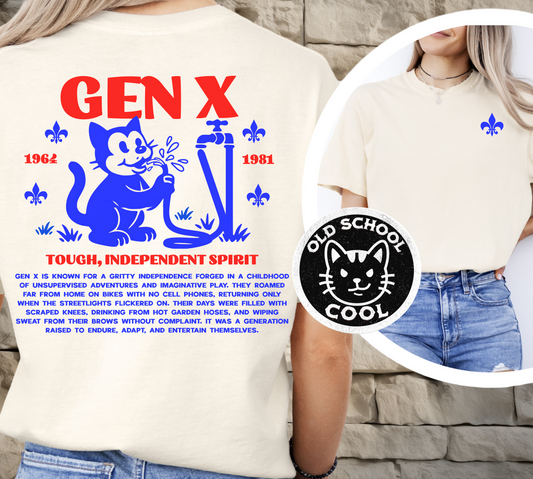 Gen X Mascot Water Hose Cat T-Shirt
