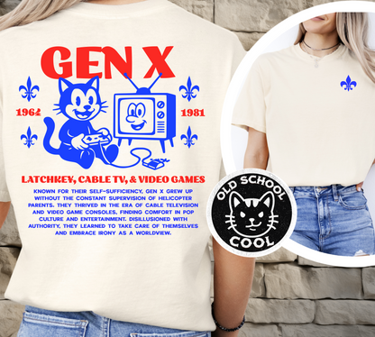 Gen X Mascot TV Cat Tee