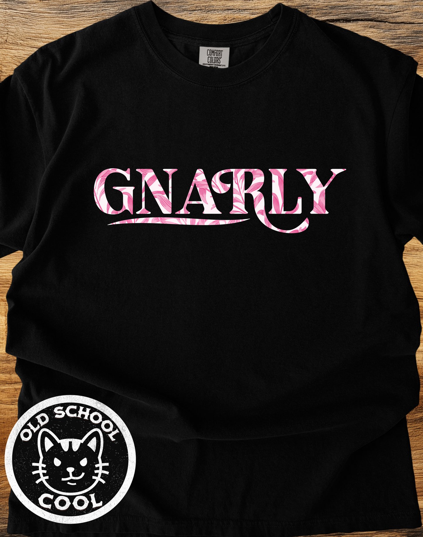 Gnarly Toile Typography T-Shirt