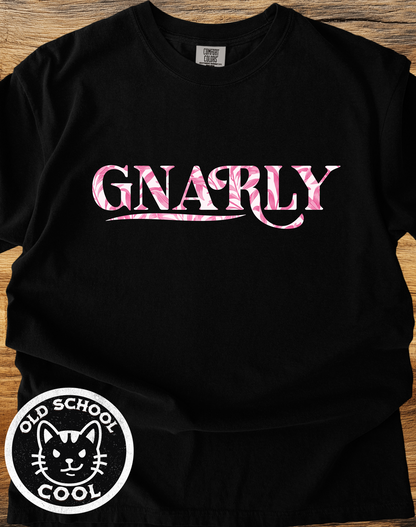 Gnarly Toile Typography T-Shirt