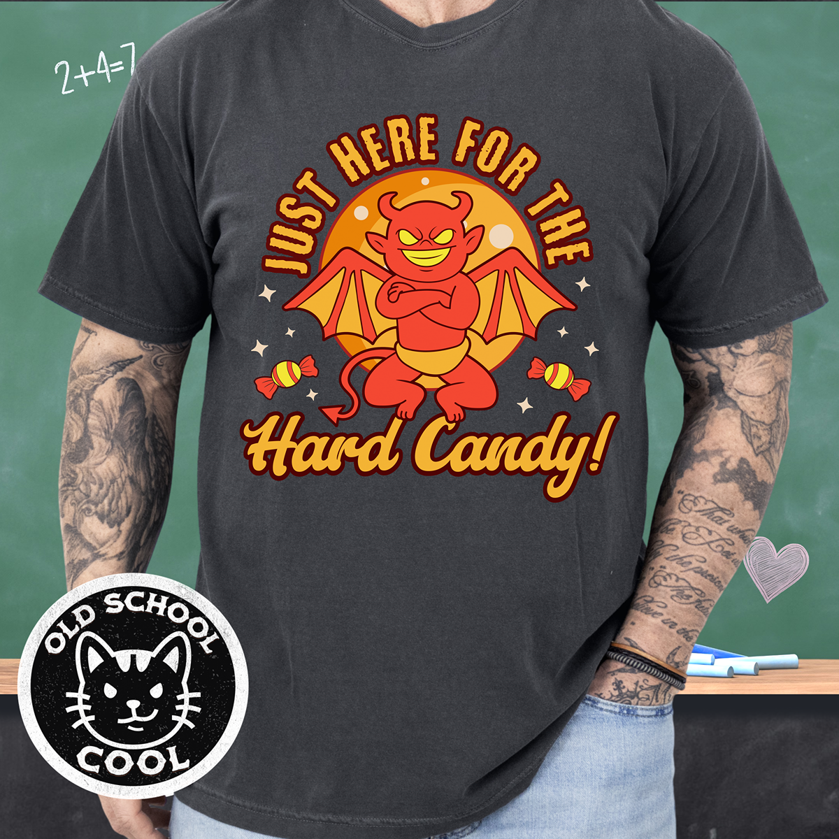 Just Here for Hard Candy Tee - Halloween Shirt