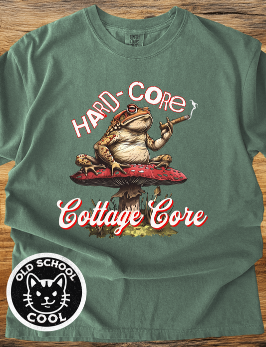 Hard-core Cottage Core Frog T-Shirt