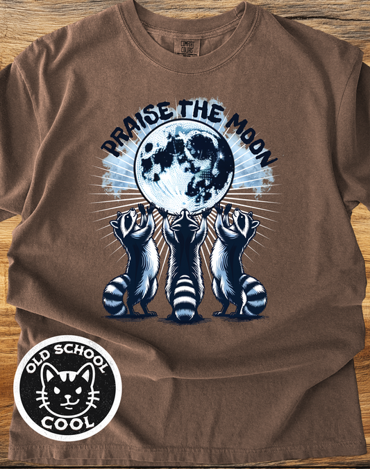 Praise the Moon Raccoon Tee