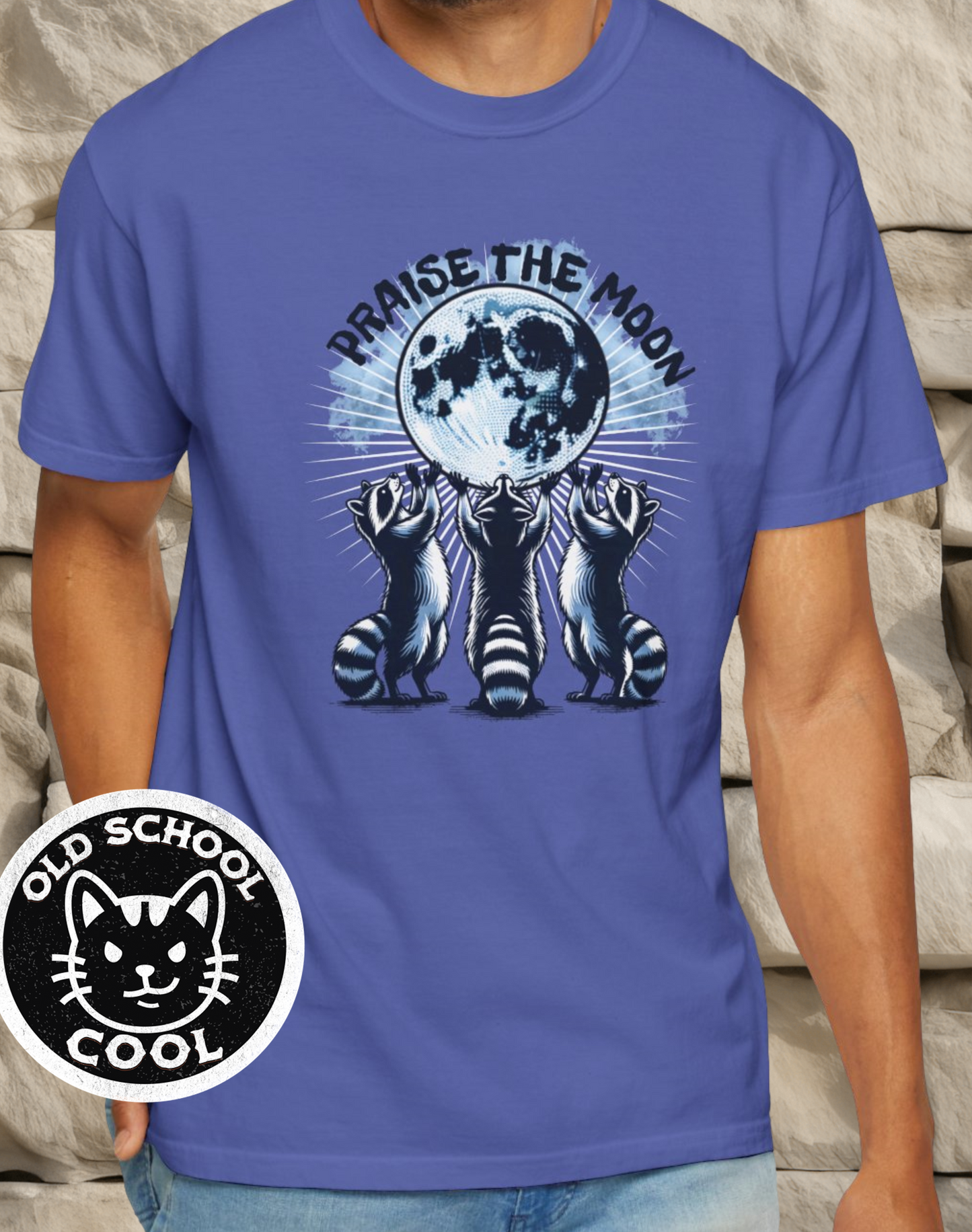 Praise the Moon Raccoon Tee