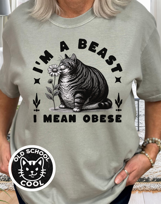 Obese Beast Cat T-shirt