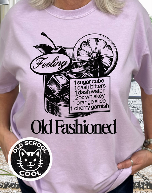 Feeling Old Fashioned Retro Cocktail T-Shirt