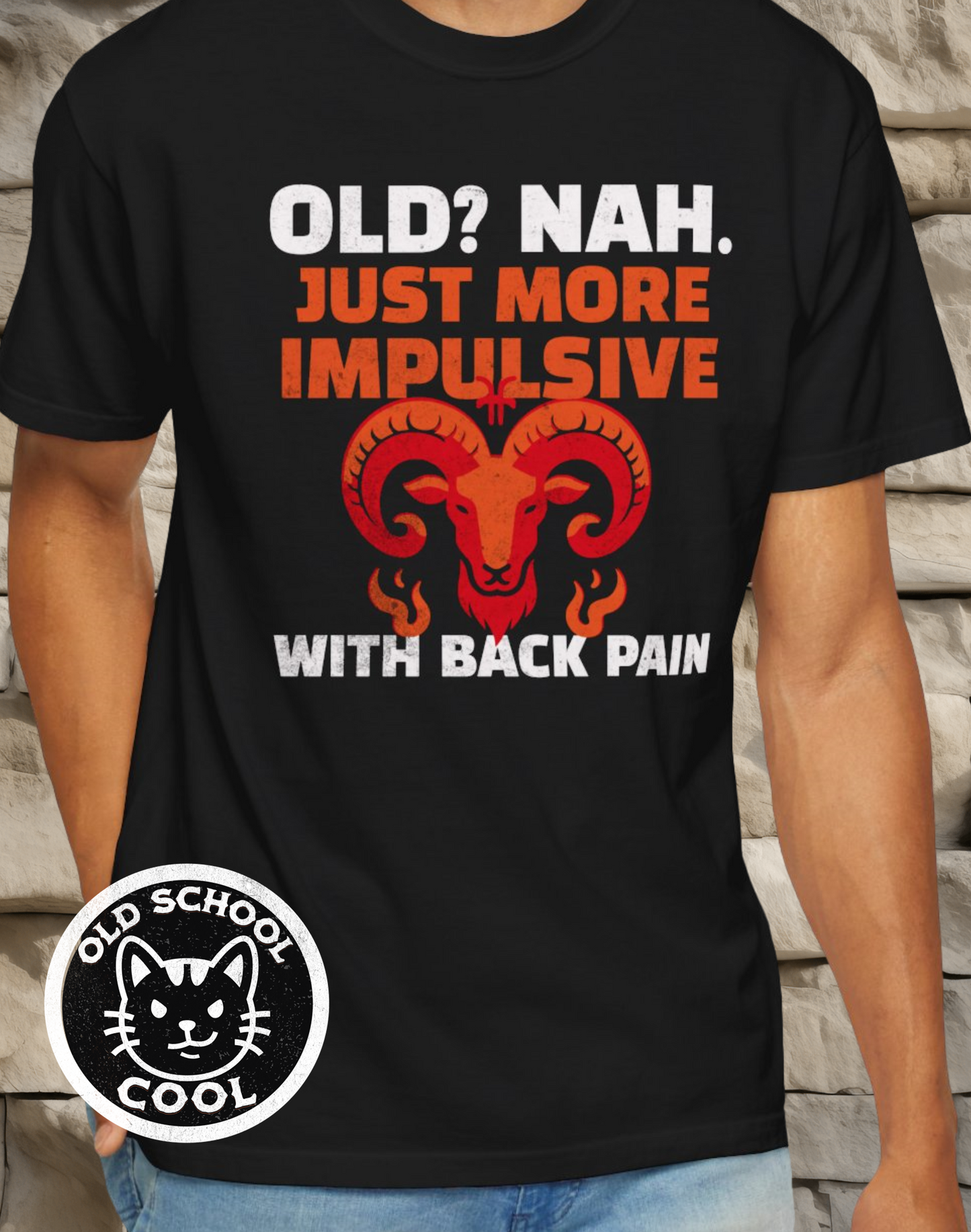Old Impulsive Aries Ram T-shirt