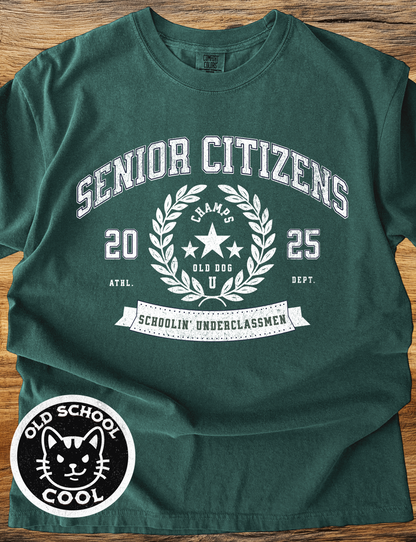 Senior Citizens Old Dog U Tee