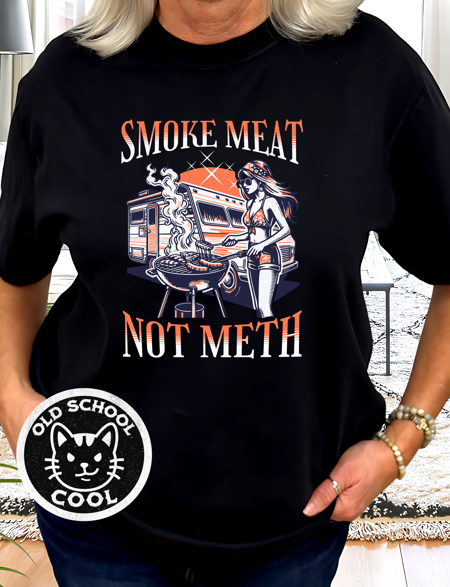 Smoke Meat Not Meth Tee