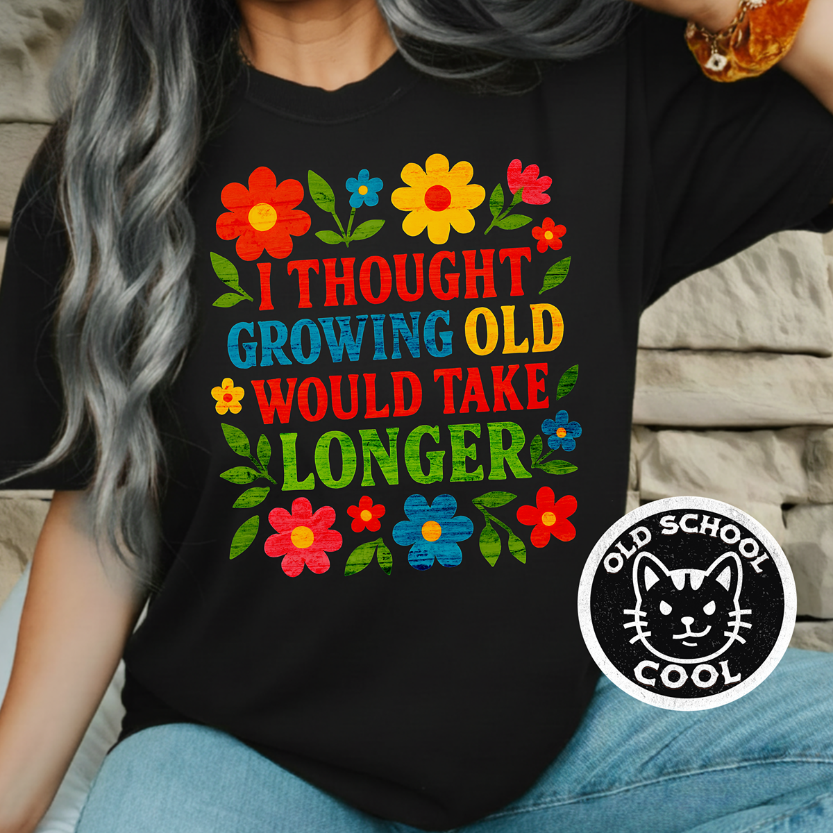 Floral Take Longer Tee