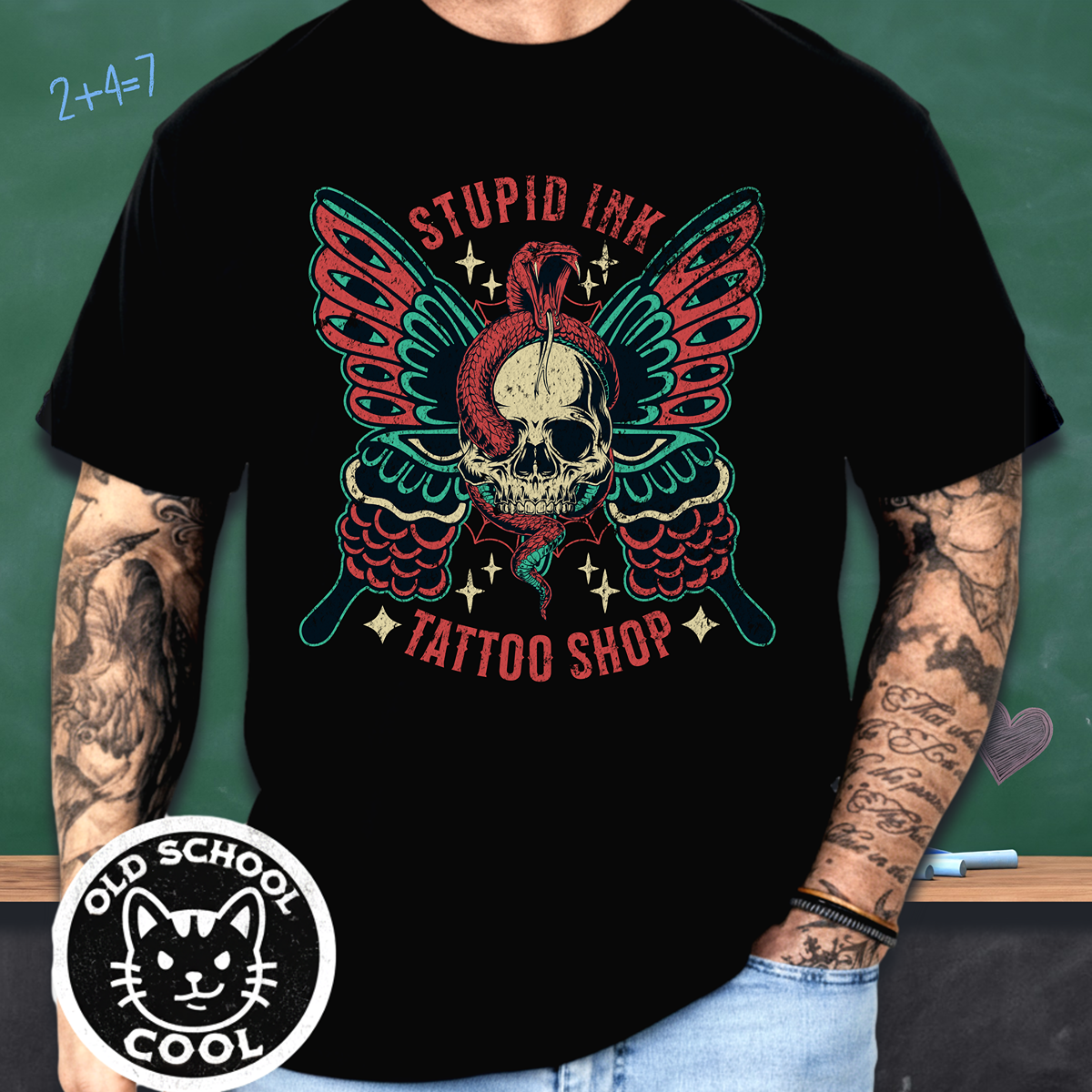 Stupid Ink Tattoo Shop Vintage Tee