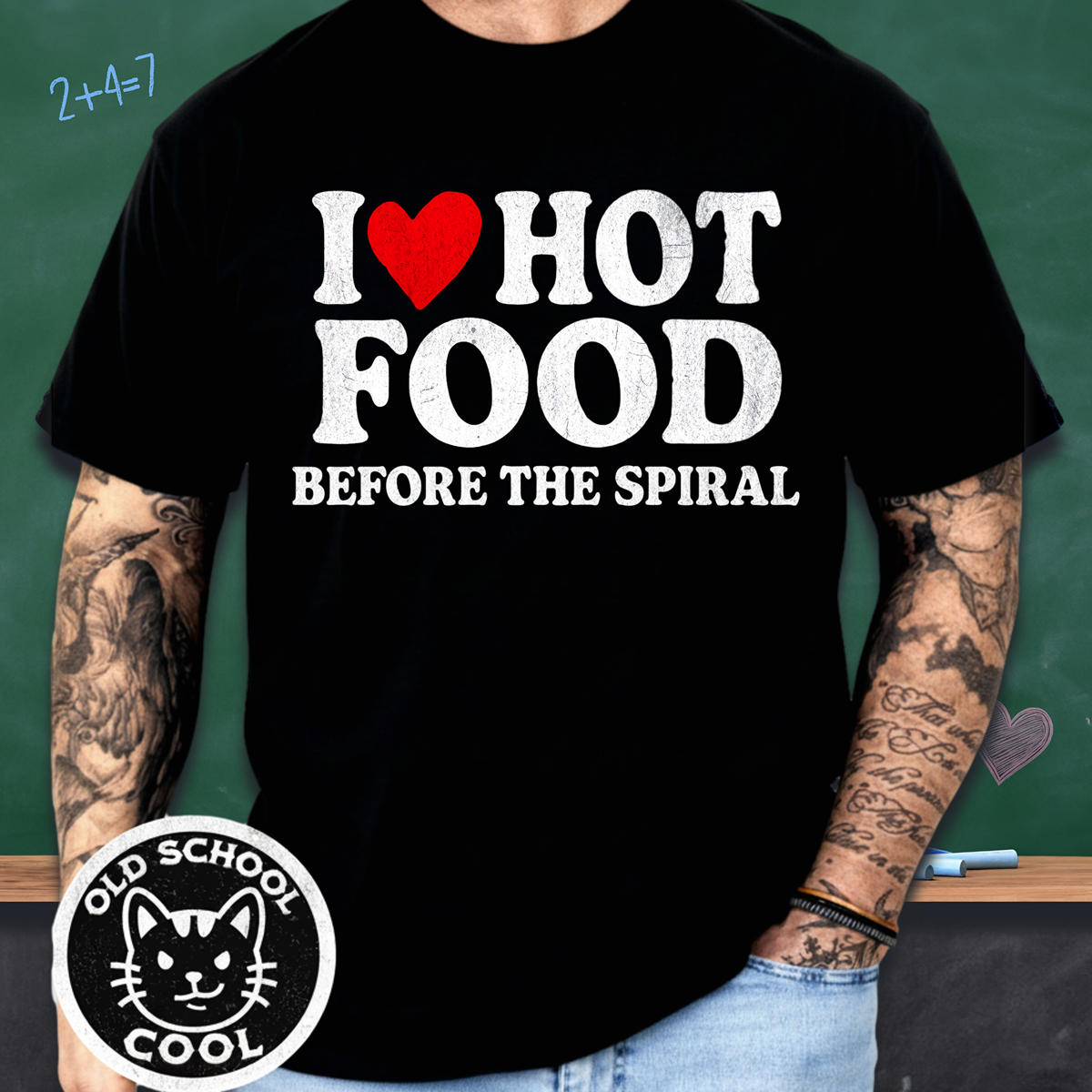 I ❤️ Hot Food Before the Spiral Tee