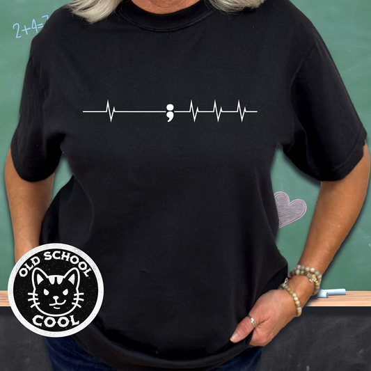 Semicolon ECG T-shirt