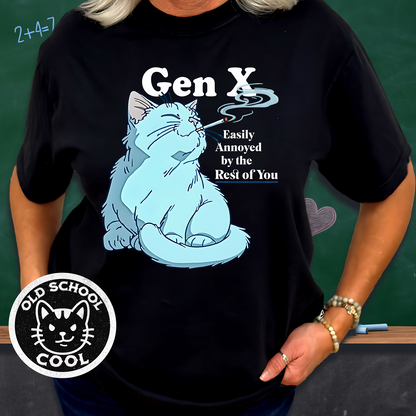 Gen X Easily Annoyed Cat Tee