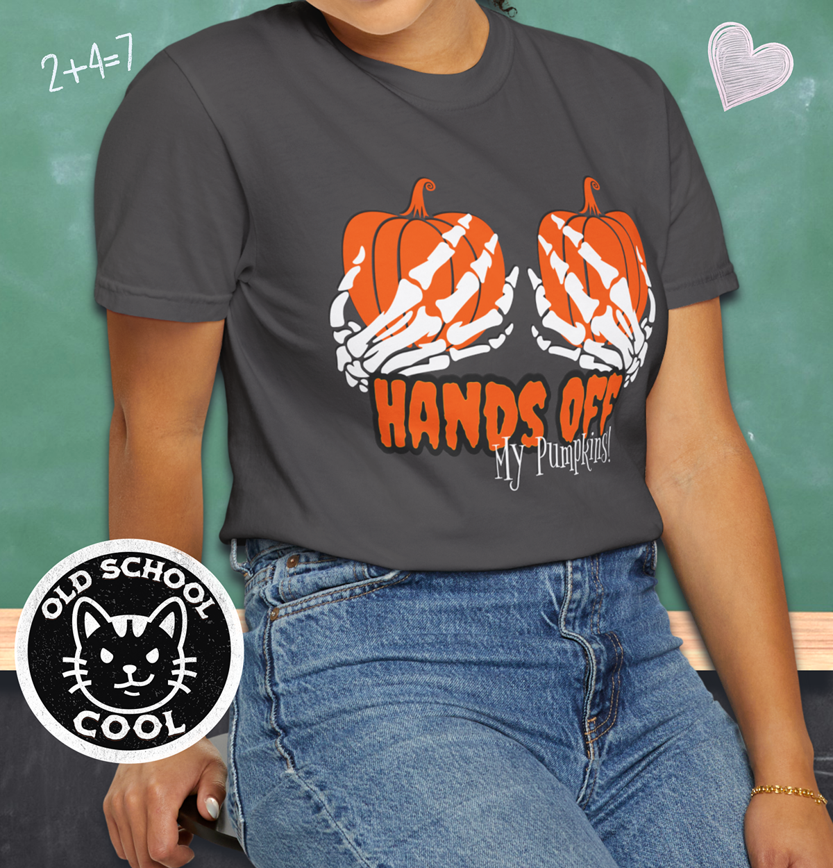 Hands Off My Pumpkins Tee - Halloween Shirt