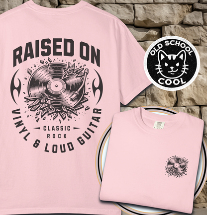 Raised on Vinyl & Loud Guitar Tee