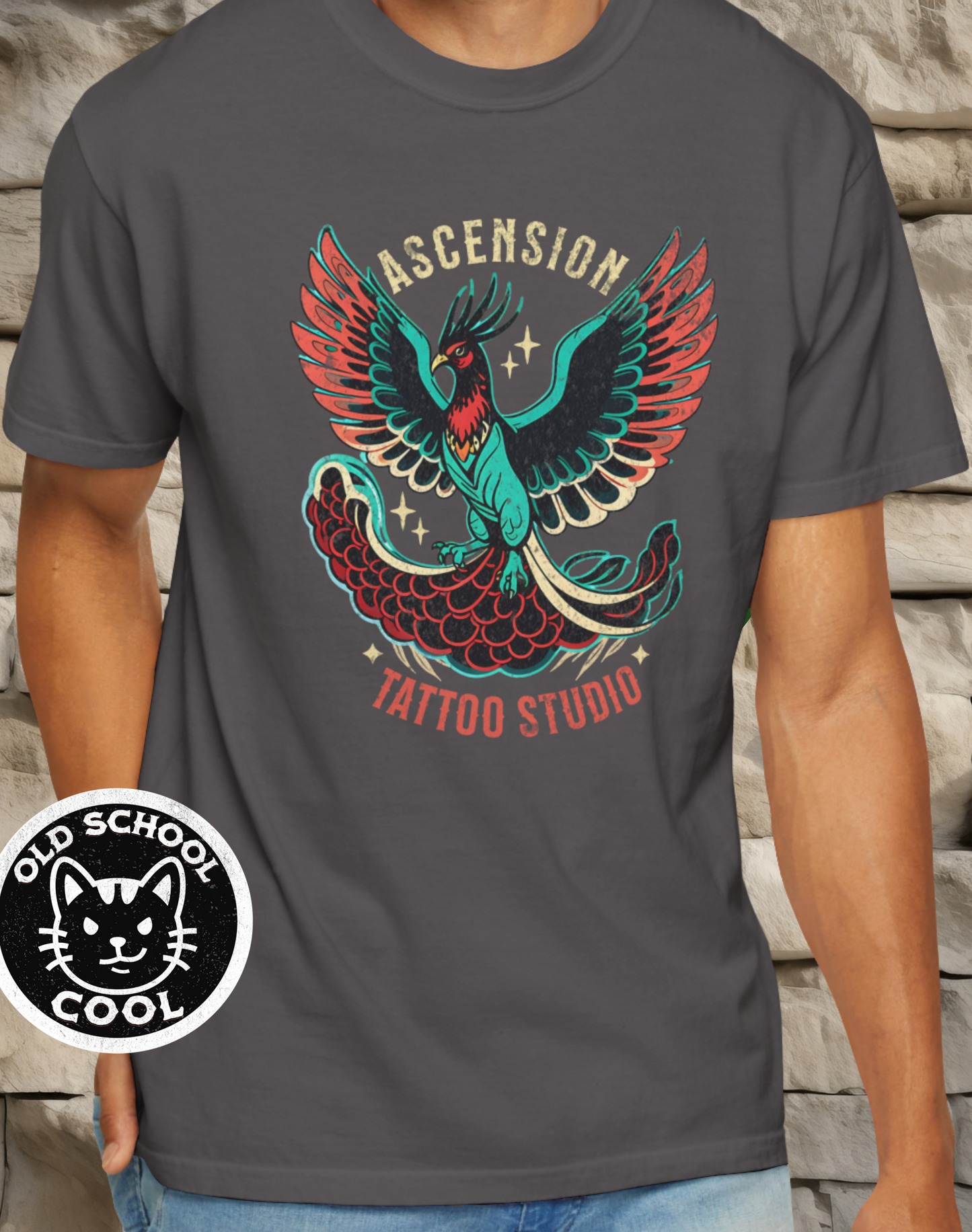 Vintage Tattoo Phoenix Rising T-Shirt