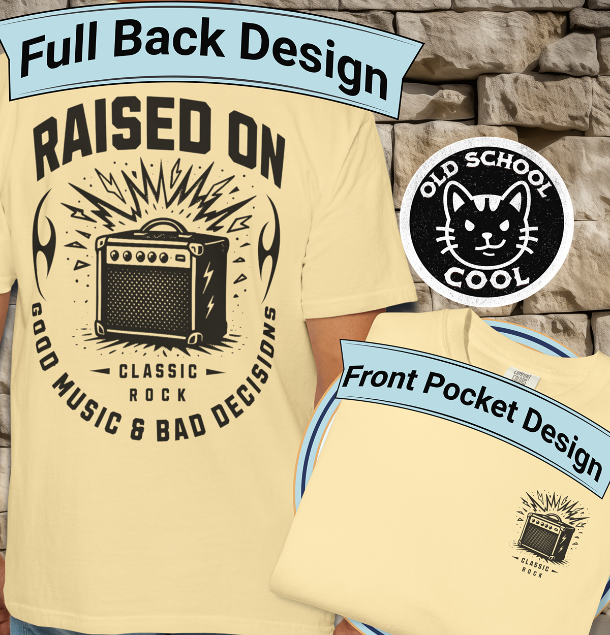 Raised on Good Music & Bad Decisions Tee