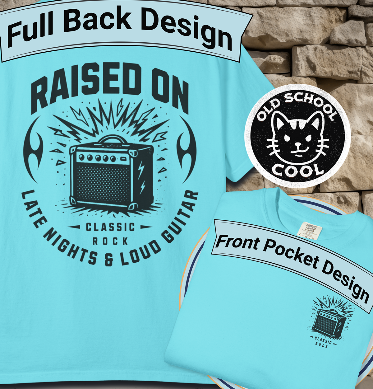 Raised on Late Nights & Loud Guitar Tee