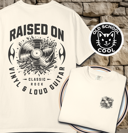 Raised on Vinyl & Loud Guitar Tee