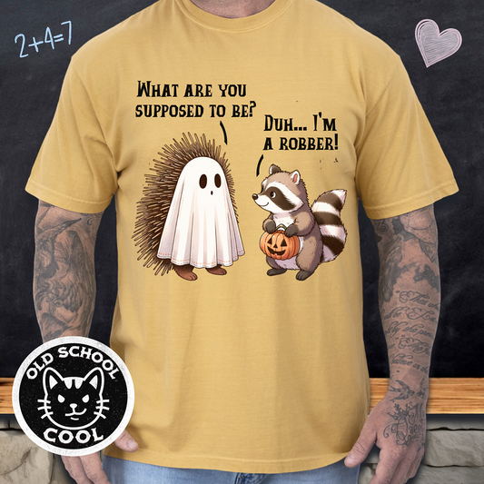Raccoon Robber Tee - Halloween Shirt