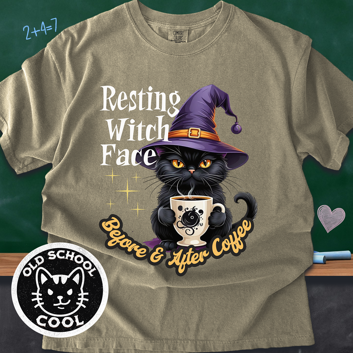 Resting Witch Face Tee - Halloween Shirt