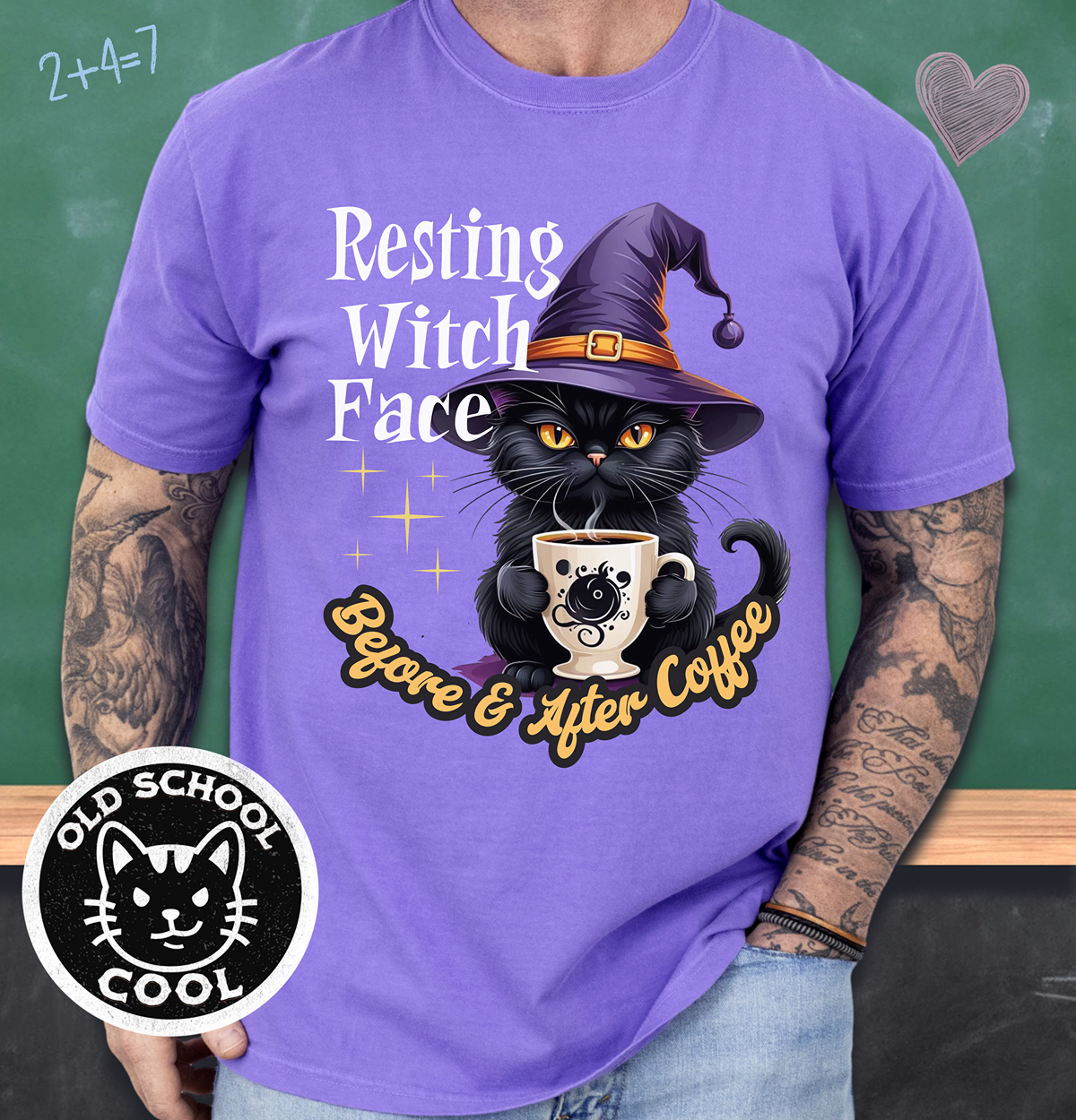 Resting Witch Face Tee - Halloween Shirt