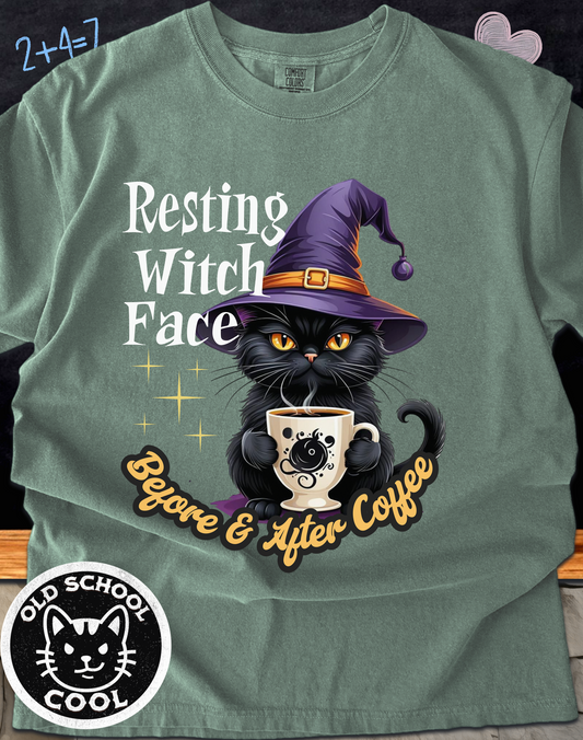 Resting Witch Face Tee - Halloween Shirt