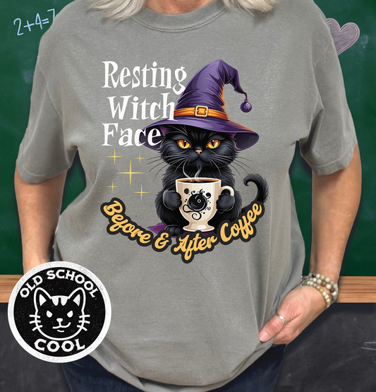 Resting Witch Face Tee - Halloween Shirt